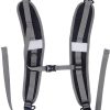 Black Adjustable Reflective double Harness with Clips - Versatile Shoulder Strap for Backpacks and Outdoor Gear - Image 2