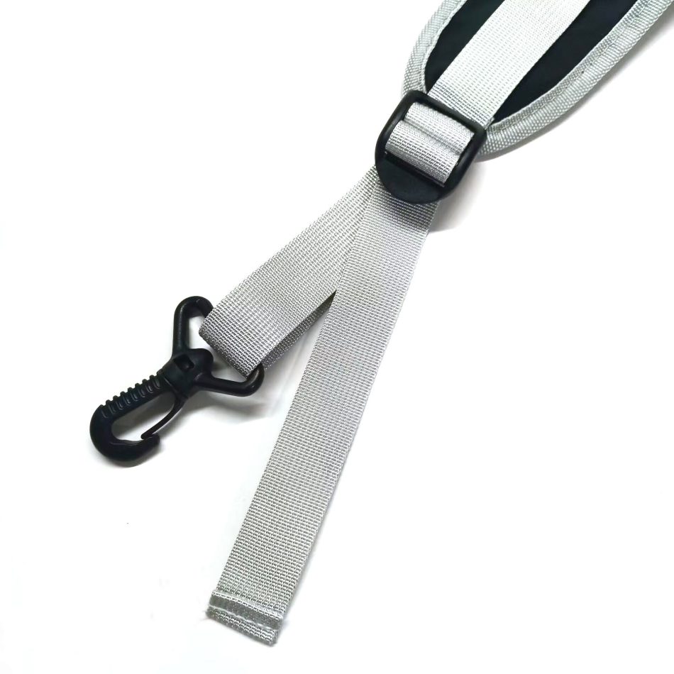 Black Adjustable Reflective double Harness with Clips - Versatile Shoulder Strap for Backpacks and Outdoor Gear - Image 3