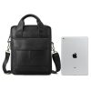 Brown Men's Genuine Leather Shoulder Bag - Vintage Business Briefcase - Image 2