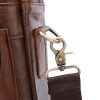 Brown Men's Genuine Leather Shoulder Bag - Vintage Business Briefcase - Image 3