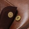 Brown Men's Genuine Leather Shoulder Bag - Vintage Business Briefcase - Image 7