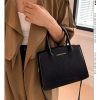 Light Brown Elegant Faux Crocodile Leather Handbag - Stylish Tote Bag with Adjustable Strap - Image 2