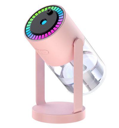 Pink Starry Night Projector Humidifier - Night Light with Romantic Mist Effect