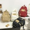 Khaki Stylish and Simple Backpack for High School and College Students – Trendy Women’s Casual Backpack for Travel and Daily Use - Image 2