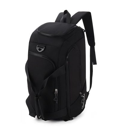 Black Large Capacity Travel Backpack – Multi-Function Carry-On Bag for Clothes, Luggage Storage, and Business Trips