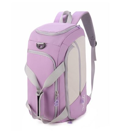 Purple Large Capacity Travel Backpack – Multi-Function Carry-On Bag for Clothes, Luggage Storage, and Business Trips