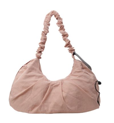 Pink Fashionable Lightweight Shoulder Bag – Compact Fitness Yoga Sports Bag for Women, Casual Training Bag