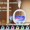 White 3 In 1 Anti-Gravity Humidifier Multifunctional Aromatherapy Machine Bluetooth-compatible Speaker Fish Tank Ambient Light - Image 2