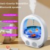 White 3 In 1 Anti-Gravity Humidifier Multifunctional Aromatherapy Machine Bluetooth-compatible Speaker Fish Tank Ambient Light - Image 3