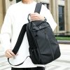 Dark Blue Casual Korean Style Backpack - Versatile Laptop Bag for Students, Business, and Travel - Fashionable and Practical - Image 2