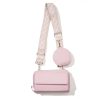 Light Pink 2-piece combination new mobile phone shoulder bag niche design one-shoulder messenger bag mobile phone bag multi-function wide shoulder strap mother-and-child bag