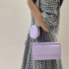 Light Green 2-piece combination new mobile phone shoulder bag niche design one-shoulder messenger bag mobile phone bag multi-function wide shoulder strap mother-and-child bag - Image 2