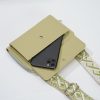 Light Green 2-piece combination new mobile phone shoulder bag niche design one-shoulder messenger bag mobile phone bag multi-function wide shoulder strap mother-and-child bag - Image 4