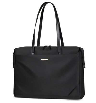 Black Women’s Work Tote Bag – New Fashionable Laptop Bag, Large Capacity Business Briefcase, Commute & Office Tote
