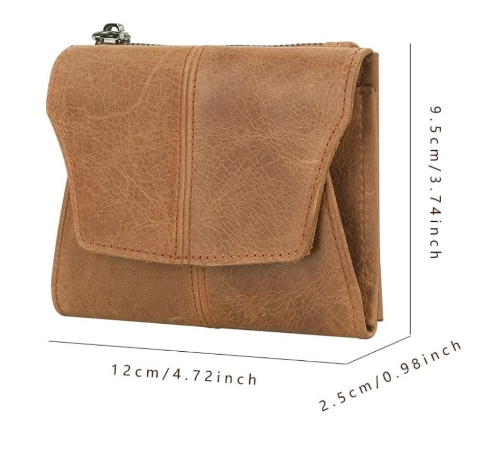 Olive Green Genuine Leather Women's Wallet - Multifunctional Coin & Card Holder, Fashionable Card Box in Top-Grade Cowhide - Image 5