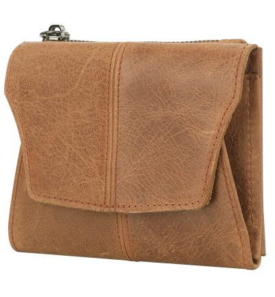 Light Brown Genuine Leather Women's Wallet - Multifunctional Coin & Card Holder, Fashionable Card Box in Top-Grade Cowhide