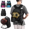 Pink And Black Large Capacity Sports Backpack, Waterproof Basketball & Soccer Bag, Separate Shoe Compartment, Student Backpack - Image 2