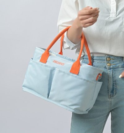 Blue Multi-Function Diaper Bag with Insulated Lining, Large Capacity Mommy Bag, Shoulder & Crossbody Baby Bag