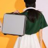 Dark Green Mini 16-Inch Password-Protected ABS Storage and Carry-On Luggage Box | Front-Opening Cosmetic Organizer | Lightweight 1.46kg Travel Case - Image 4