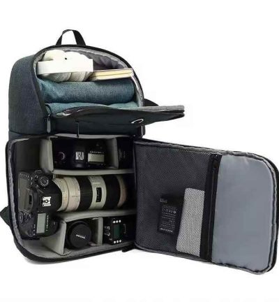 Waterproof DSLR Camera Backpack - Multifunctional large-capacity camera bag that easily carries a tripod mount and headphone jack