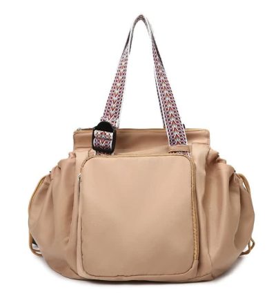 Khaki Convertible Multifunctional Baby Cradle Travel Bag - Women's Backpack, Shoulder Bag, Mummy Bag with Expandable Storage
