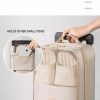 2 Pcs Grey Waterproof Foldable Travel Shoe Storage Bag, Three-Layer Design Shoe Organizer, Portable Shoe Pouch for Trips - Image 2