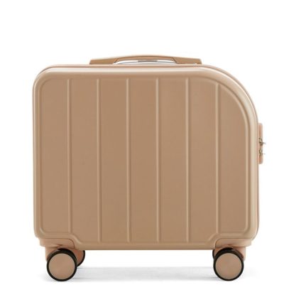 Pink 18-Inch Lightweight Carry-On Luggage - Waterproof & Anti-Theft Suitcase with Silent Universal Wheels