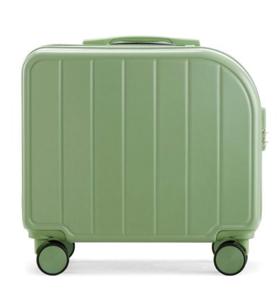 Olive Green 18-Inch Lightweight Carry-On Luggage - Waterproof & Anti-Theft Suitcase with Silent Universal Wheels
