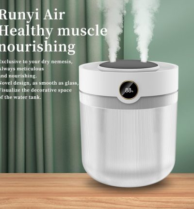 2000ML Large Capacity Humidifier with LED Display - Silent Cool Mist Air Humidifier for Home and Office