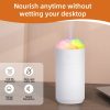 2PCS White Portable 350ML LED Desk Humidifier with Non-Wet Design - Silent Cool Mist for Home, Office, and Car - Image 2