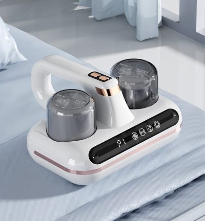 White Without humidity display Wireless Dust Mite Vacuum Cleaner with UV Sterilization and 10000Pa Suction - Model HK-518