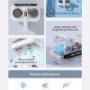White Without humidity display Wireless Dust Mite Vacuum Cleaner with UV Sterilization and 10000Pa Suction - Model HK-518 - Image 5