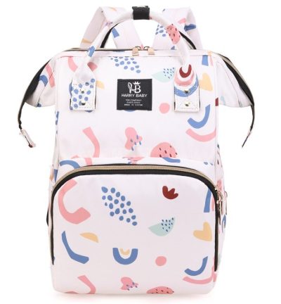Large Capacity Multi-Functional Baby Diaper Backpack - Stylish and Travel-Friendly Mummy Bag Pink