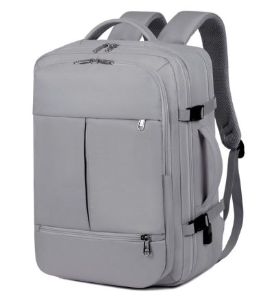 Gray Capacity Travel Backpack with USB Charging Port - Gray
