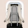 Gray Capacity Travel Backpack with USB Charging Port - Gray - Image 2