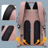 Multifunctional Diaper Backpack with Mosquito Net and Insulated Pockets - Black - Image 2