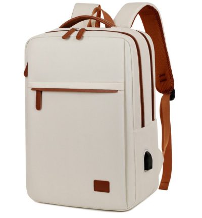 Off White Waterproof Business Backpack - 31L Capacity, Stylish and Versatile