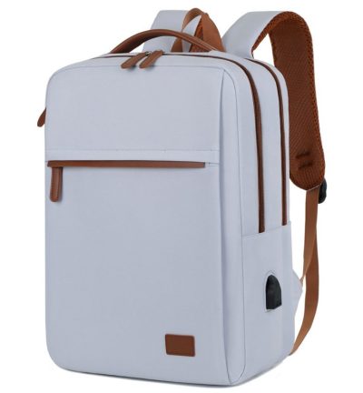 Light Blue Waterproof Business Backpack - 31L Capacity, Stylish and Versatile