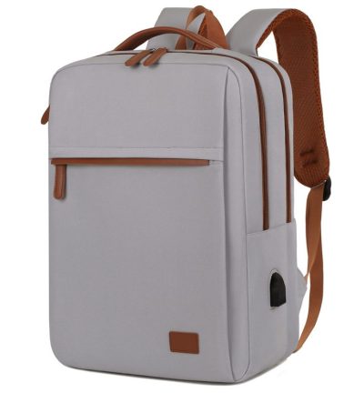 Gray Waterproof Business Backpack - 31L Capacity, Stylish and Versatile