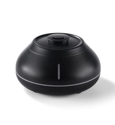 Flame Mountain Aroma Diffuser - 7-Color LED Light, 130ml Capacity, Ultrasonic Mist Maker for Home or Office,  Black
