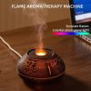 Flame Mountain Aroma Diffuser - 7-Color LED Light, 130ml Capacity, Ultrasonic Mist Maker for Home or Office, White - Image 2