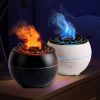 Volcanic Flame Aroma Diffuser (Black Ordinary Style)- 360ml Ultrasonic Humidifier with 7-Color LED Light and Adjustable Mist for Home and Office - Image 3