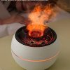 Volcanic Flame Aroma Diffuser (Black Ordinary Style)- 360ml Ultrasonic Humidifier with 7-Color LED Light and Adjustable Mist for Home and Office - Image 4