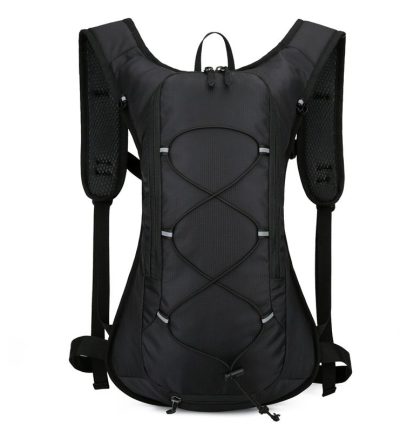 Black Outdoor Sports Hydration Backpack for Running, Hiking, and Cycling - Lightweight and Waterproof