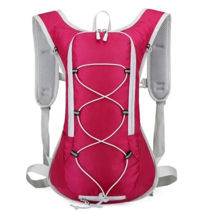 Rose Red Outdoor Sports Hydration Backpack for Running, Hiking, and Cycling - Lightweight and Waterproof