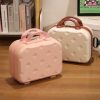 Pink 14-inch Mini Handheld Luggage Case - Stylish Makeup and Storage Box with ABS Shell - Image 2