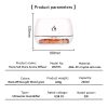 White LED Flame Aromatherapy Diffuser with Humidifier - Ambient Light Essential Oil Diffuser - Image 5