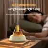 White Pyramid Flame Mist Humidifier with Ambient Lighting - Ultrasonic Aromatherapy Diffuser - Image 2