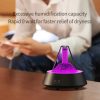 White Pyramid Flame Mist Humidifier with Ambient Lighting - Ultrasonic Aromatherapy Diffuser - Image 3