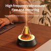 White Pyramid Flame Mist Humidifier with Ambient Lighting - Ultrasonic Aromatherapy Diffuser - Image 4
